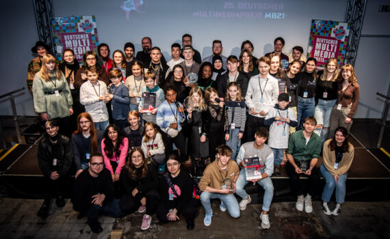Preisträger:innen beim Deutschen Multimediapreis 2023. Foto: Steffen Haas