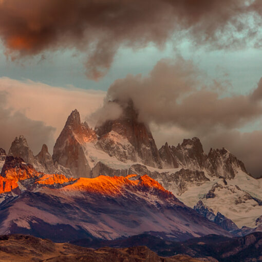 Marion Hogl: Bergglühen, Annahme beim fotoforum Award LANDSCHAFTEN 2023, Kategorie Berge