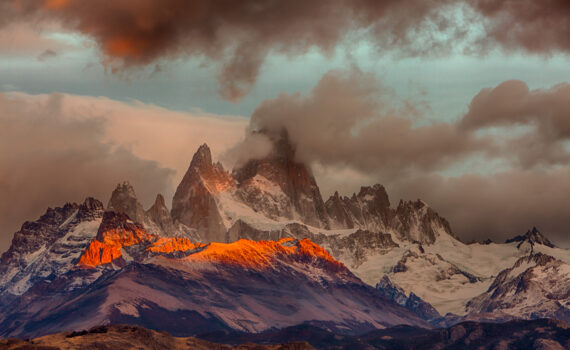 Marion Hogl: Bergglühen, Annahme beim fotoforum Award LANDSCHAFTEN 2023, Kategorie Berge